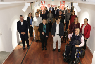 Fotografía del jurado reunido en la sede de Fundación ONCE