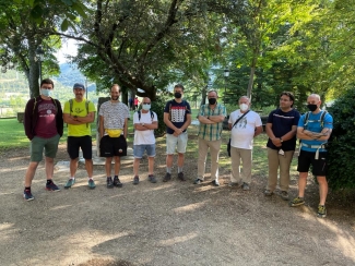 Foto de grupo de las personas con discapacidad participantes en el testeo de Jaca