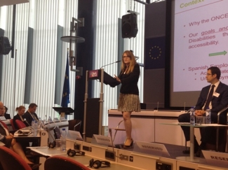 Foto de Maria Tussy en la Comisión Europea