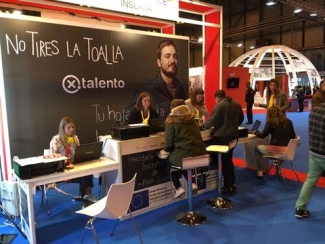 foto del stand en la Feria de Empleo de la Comunidad de Madrid