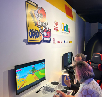 Fotografía del corner de 'Ga11y' en OXO Museo del Videojuego