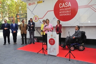 Foto de la presentación de la casa inteligente en Valladolid