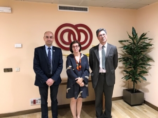 Foto de los representantes de las entidades