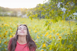 Foto de Elena en el campo
