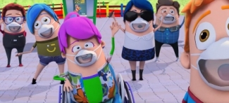 Fotograma del capítulo en el que salen los personajes