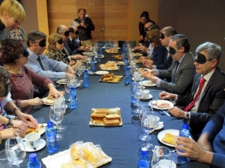Foto del desayuno a ciegas