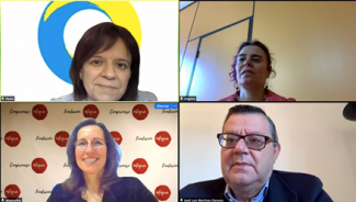 Foto de los representantes de las 4 entidades