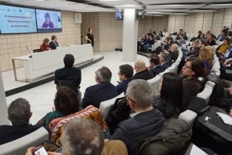 Foto de la intervención de Zapatero