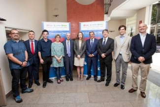 Foto de los miembro del jurado del Concurso Escolar de la ONCE y su Fundación
