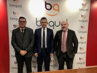 Conrado con el presidente del Cermi y el de Fundación ONCE