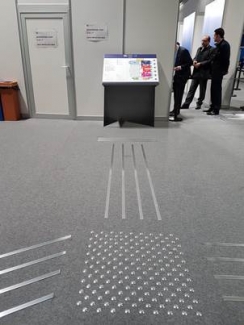 Foto del pavimento accesible para personas ciegas