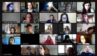 Pantallazo de la foto de los participantes