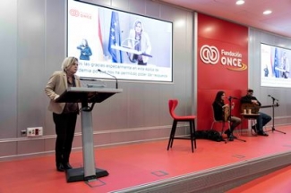 Foto de un momento del evento en Fundación ONCE