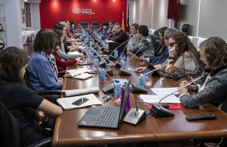 Imagen de los miembros del Comité Científico en la mesa de trabajo