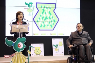 Marisa Romero, directora general de Turismo del Gobierno de Aragón, y Jesús Hernández, director de Accesibilidad Universal e Innovación de Fundación ONCE.