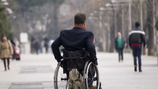 Foto de una persona con discapacidad en Madrid