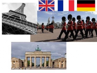 foto de diferentes monumentos europeos