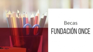 Cartela del programa de Becas de Fundación ONCE