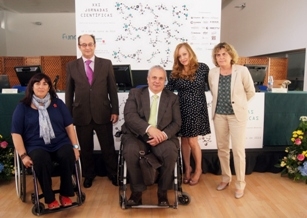 Foto de las personas que han intervenido en la inauguración