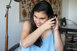 Foto de una chica becada en la anterior edición