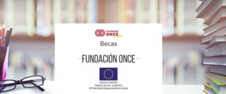 Imagen en la que pone Becas Fundación ONCE