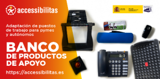 Creatividad anunciando el banco de productos de apoyo de Fundación ONCE