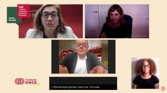 Captura de pantalla en la que se ve a los intervinientes en la clausura