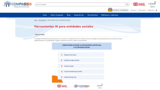 Pantallazo de la web