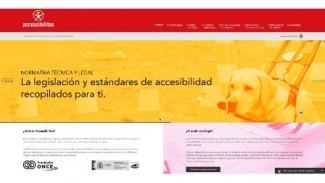 Pantallazo de la web de Accessibilitas