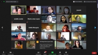 Pantallazo de las personas que han participado en la clausura