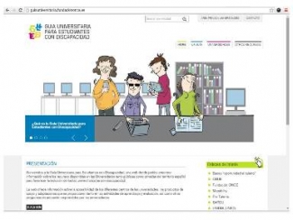 Imagen de la web de la guia universitaria para estudiantes con discapacidad de Fundación ONCE