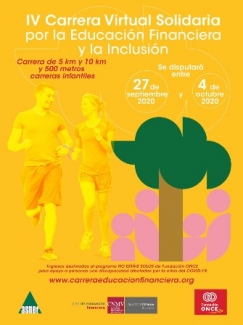 Cartel de la carrera en el que aparece el nombre, fechas y logos de las entidades colaboradoras