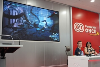 Imagen de una pantalla con un videojuego en ejecución